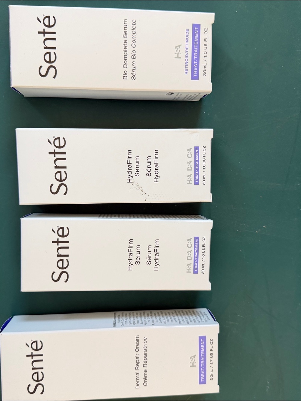 Sente Dermal Repair Cream, Hydrafirm Serum & Bio-Complete Serum